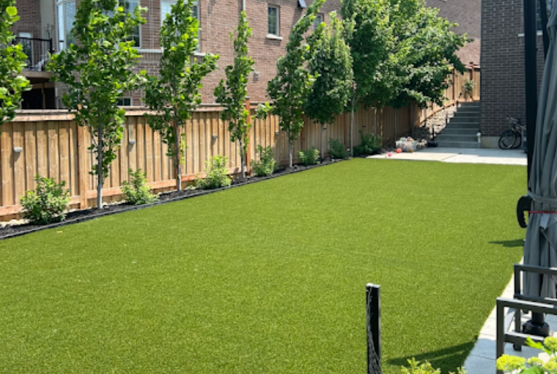 finished backyard turf project
