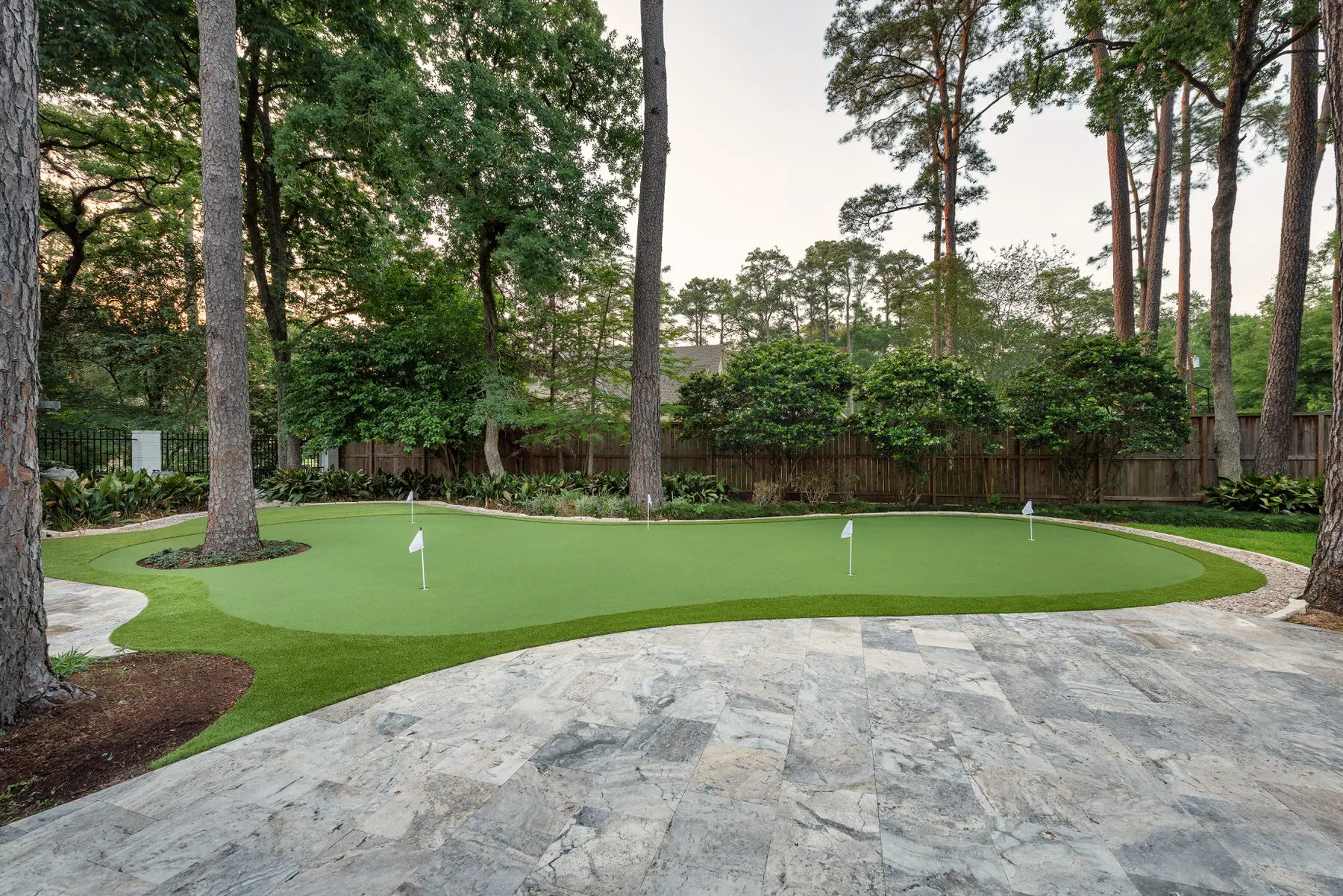putting green installed by professional landscapers in Guelph